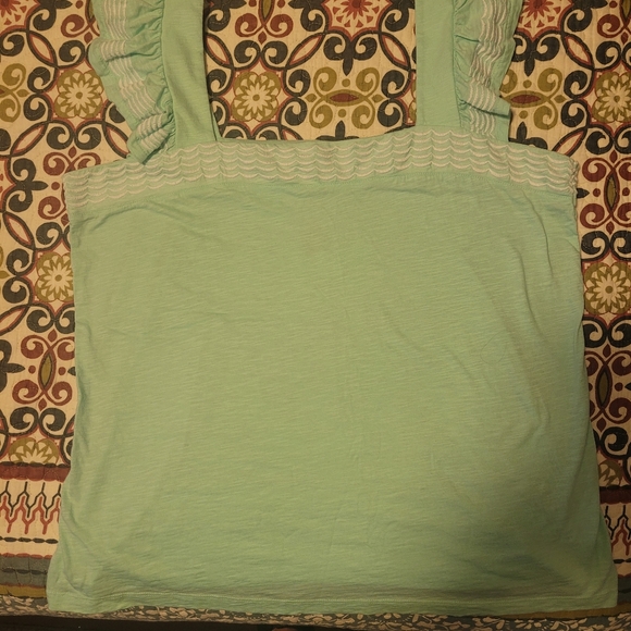 St. John's Bay Women's Plus Size Tunic Top Size 1X Cap Sleeves Orange